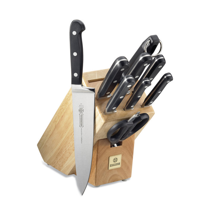 Mundial 5100 Series 10 Piece High Carbon Stainless Steel Knife Block